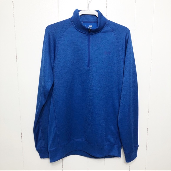 Under Armour Other - Under Armour Blue Half Zip Cold Gear Pullover